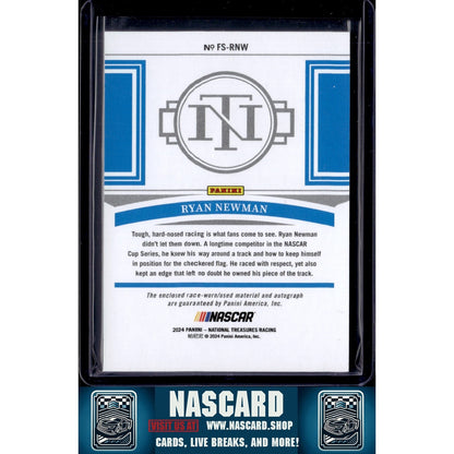 2024 Panini National Treasures Ryan Newman Firesuit Signatures Holo Silver #/25 - NASCARD.shop