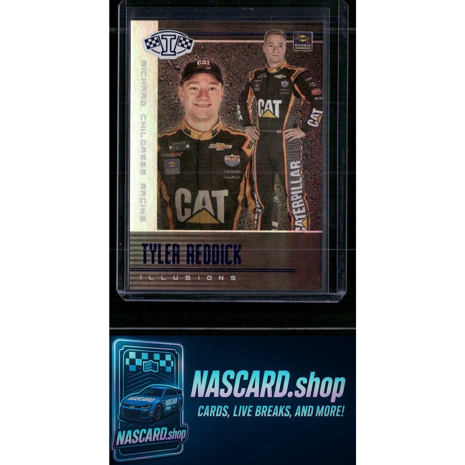 2020 Panini Chronicles #17 Tyler Reddick Illusions Blue #/199 - NASCARD.shop