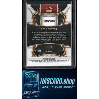 2024 Panini Select #235 Cole Custer Gold Prizms #/10