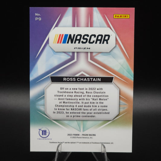 2023 Panini Prizm - Prizmatic Ross Chastain #P9 White Sparkle Prizm