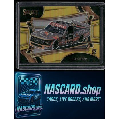 2024 Panini Select Pit Road #193 Jake Garcia Gold Prizms #/10 RC