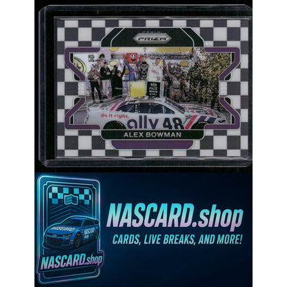 2022 Panini Prizm #98 Alex Bowman Checkered Flag Prizm #/50 - NASCARD.shop