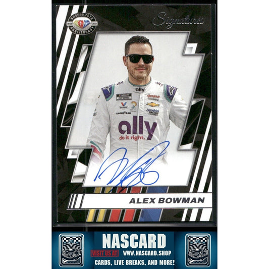 2023 Panini Donruss NASCAR 75th Anniversary Signatures Alex Bowman