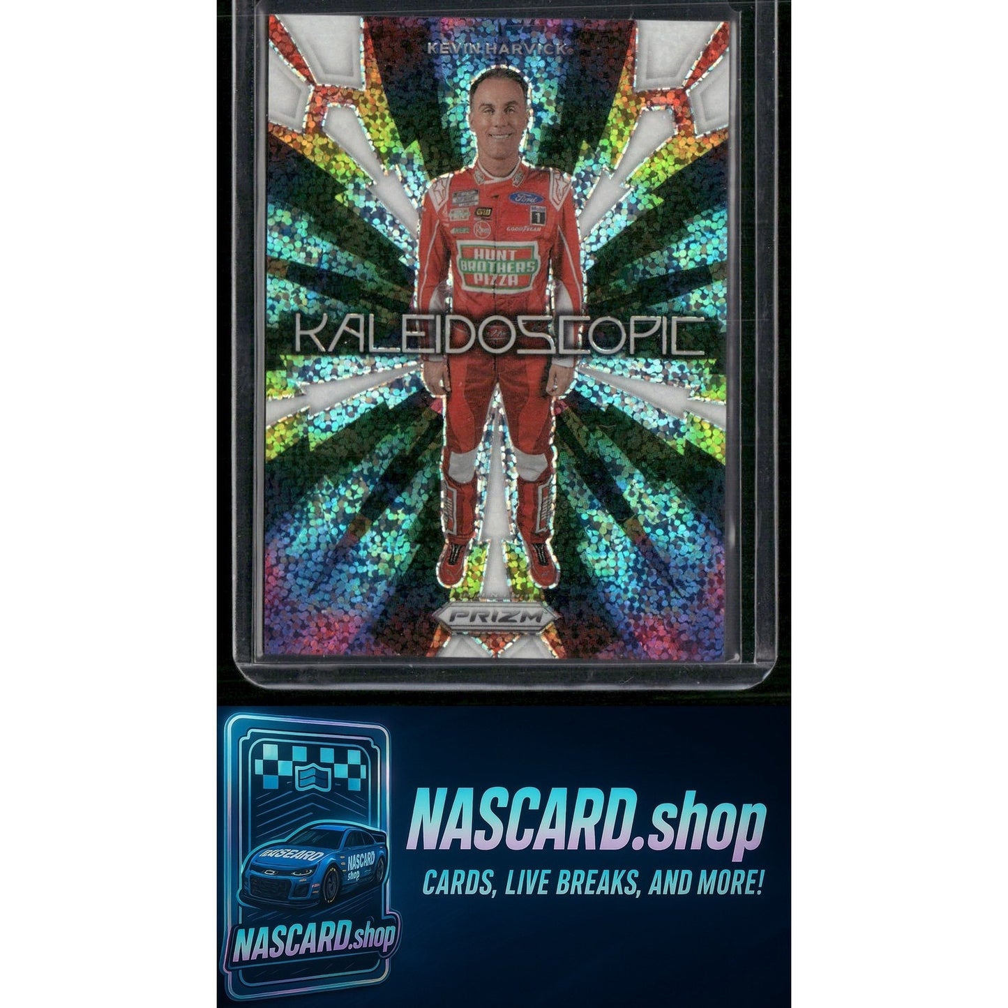 2023 Panini Prizm #K12 Kevin Harvick Kaleidoscopic White Sparkle Prizm