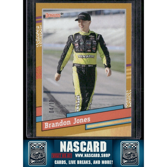 2024 Donruss #104 Brandon Jones Gold #/10