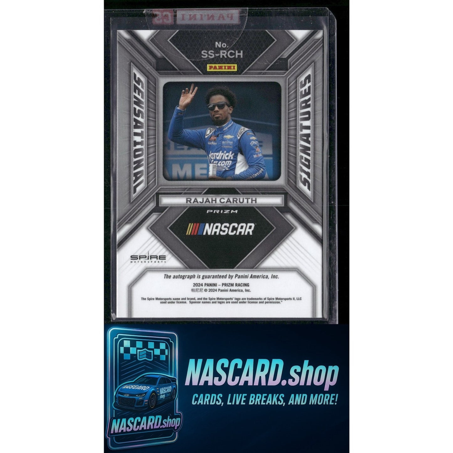 2024 Panini Prizm #SS-RCH Rajah Caruth Sensational Signatures - NASCARD.shop