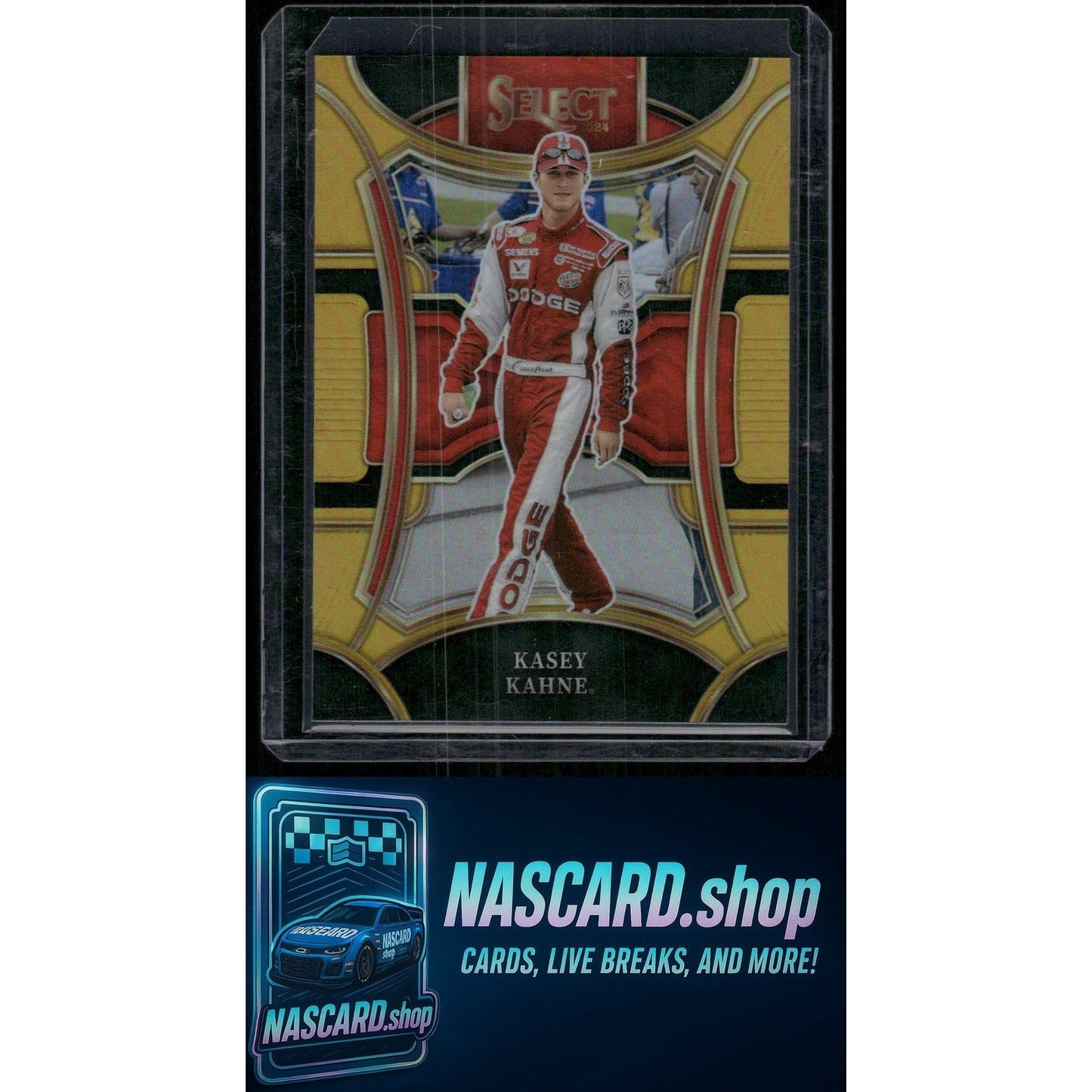 2024 Panini Select #294 Kasey Kahne Gold Prizms #/10