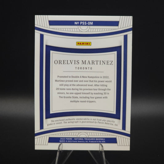 2023 National Treasures Baseball Sihouette Signatures RC Orelvis Martinez /49