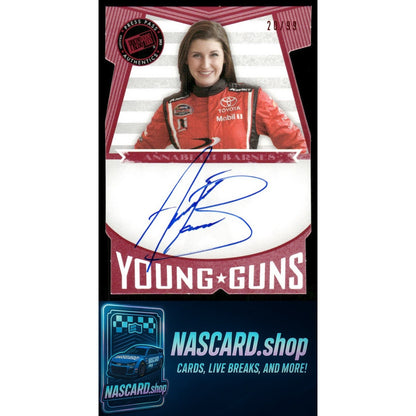 2013 Press Pass Fanfare Annabeth Barnes Young Guns Autographs Red Die-Cut #/99