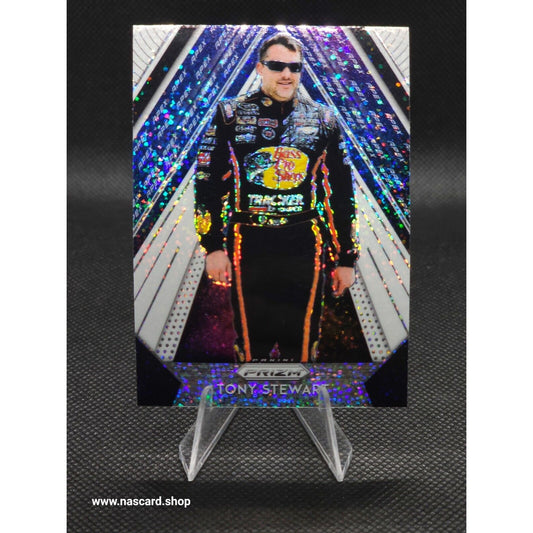 2019 Panini Prizm Apex White Sparkle Prizm #A-14 Tony Stewart