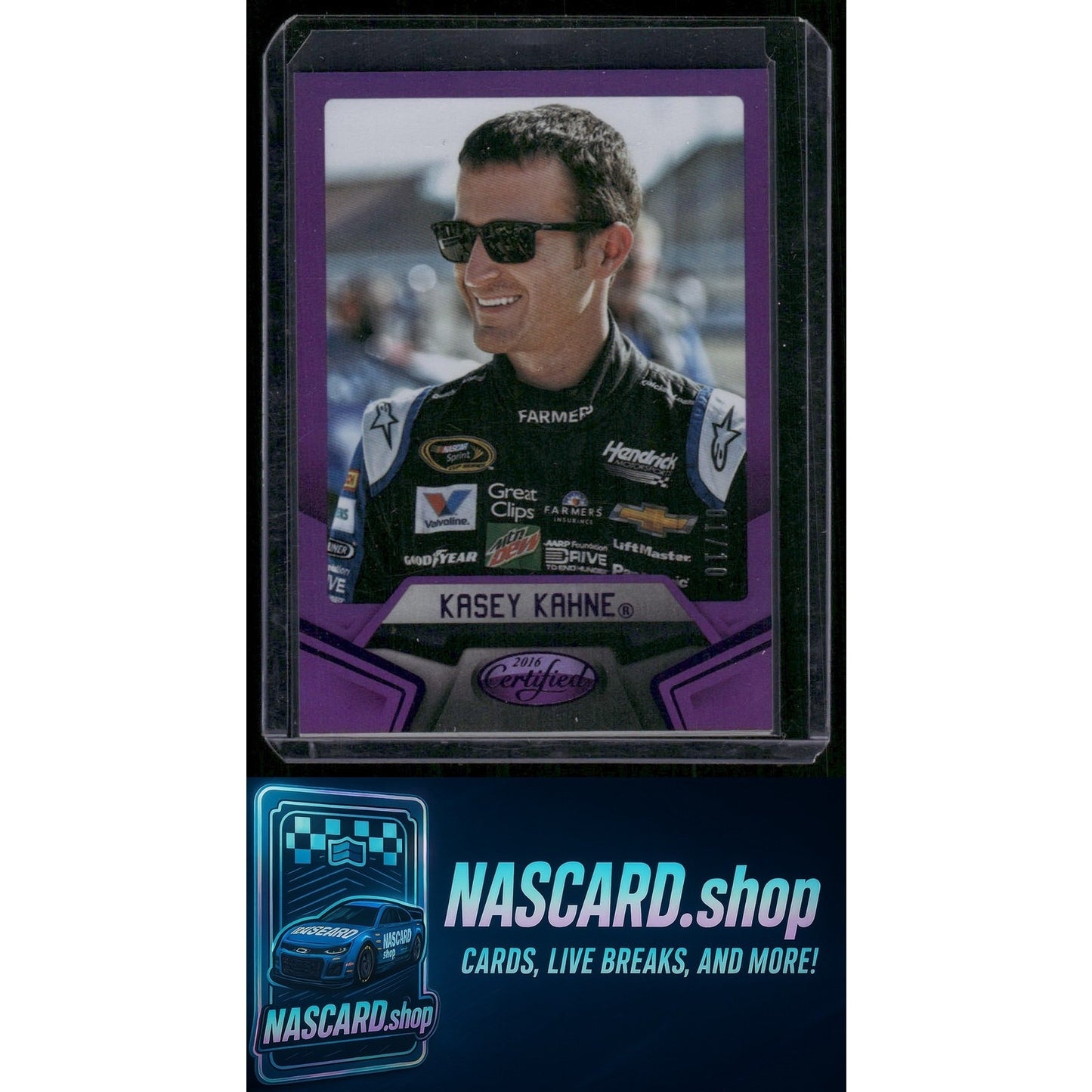 2016 Panini Certified #14 Kasey Kahne Mirror Purple #01/10