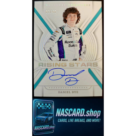2024 Panini National Treasures #RS-DDY Daniel Dye Rising Stars Holo Silver #/49