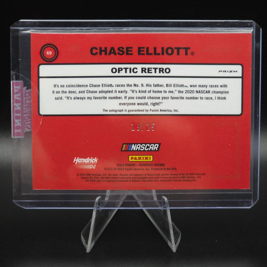 2023 Panini Donruss NASCAR - Optic Retro 1990 Chase Elliott #69 Holo Prizm 19/25
