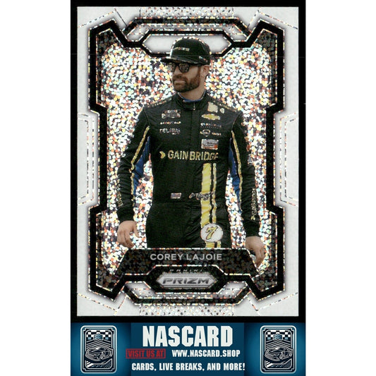 2024 Panini Prizm - Corey LaJoie #37 White Sparkle Prizm