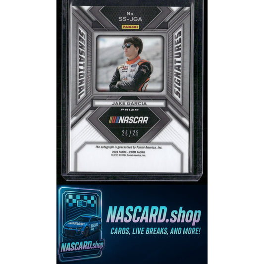 2024 Panini Prizm #SS-JGA Jake Garcia Sensational Signatures Mojo #/25 - NASCARD.shop