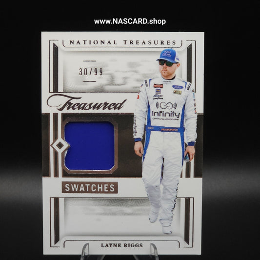 2024 National Treasures Treasures Swatches Layne Riggs /99