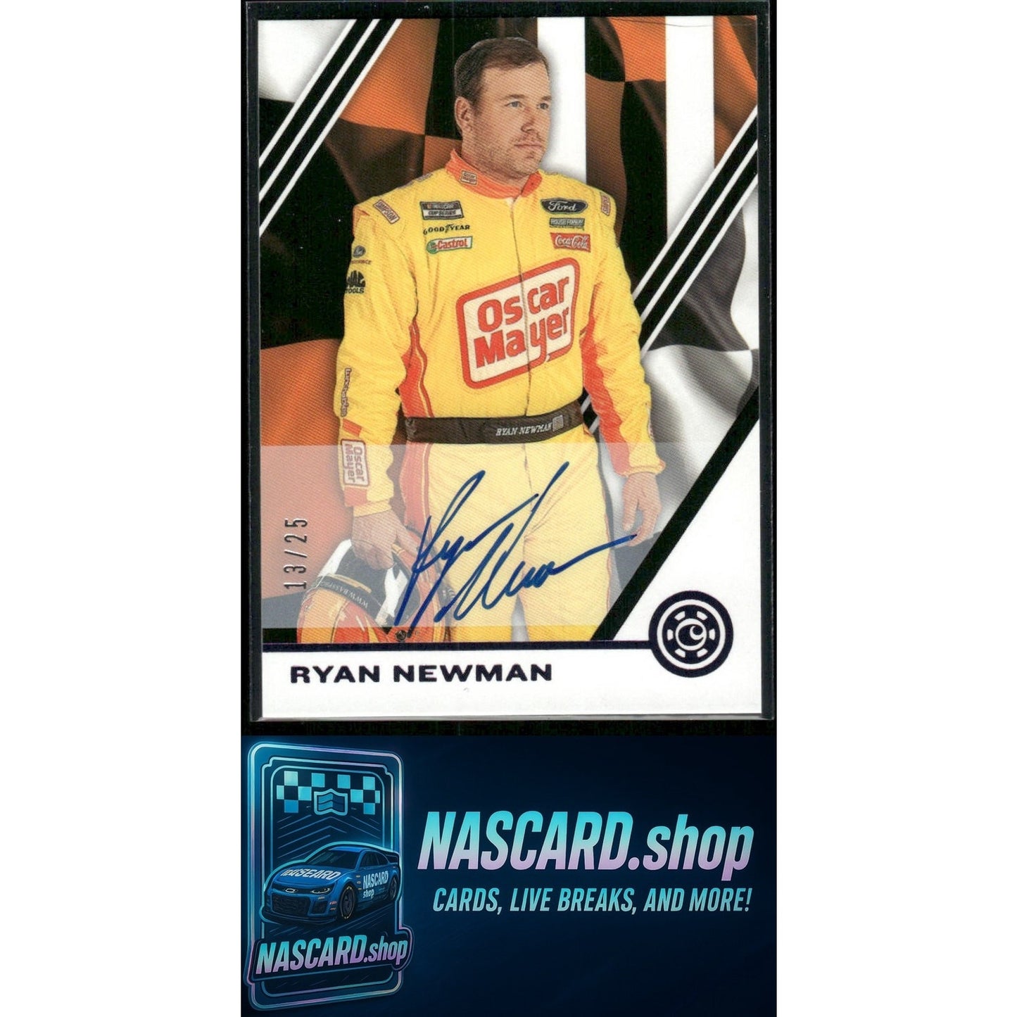 2020 Panini Chronicles #5 Ryan Newman Chronicles Autographs Purple #/25