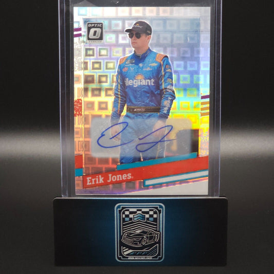 2024 Donruss NASCAR Retro 1991 Optic Pandora Prizm Signature #138 Erik Jones /25 - NASCARD.shop