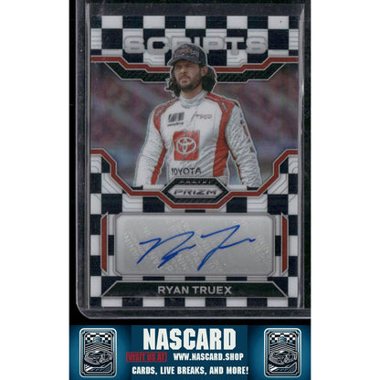2023 Panini Prizm #S-RTX Ryan Truex Scripts Checkered Flag Prizm #/50