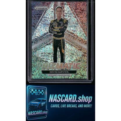 2023 Panini Prizm #P3 Kevin Harvick Prizmatic White Sparkle Prizm
