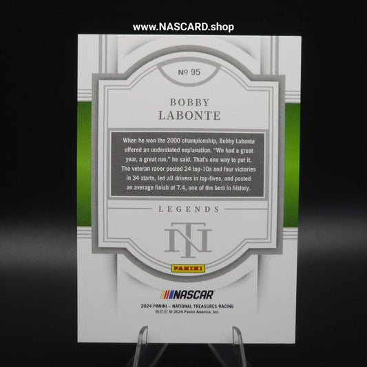 2024 Panini National Treasures Legends Holo SIlver #95 Bobby Labonte /25