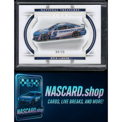 2024 Panini National Treasures #52 Kyle Larson Holo Silver