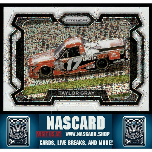2024 Panini Prizm - Base Rides Taylor Gray #80 White Sparkle Prizm