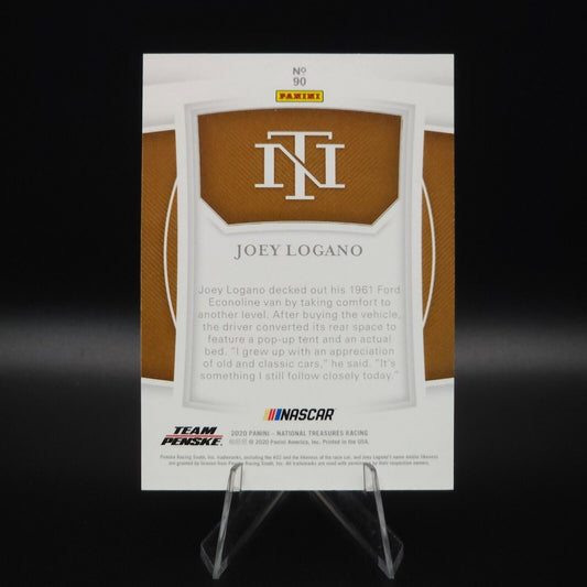 2022 Panini National Treasures - Base Holo Gold #13 Joey Logano /10