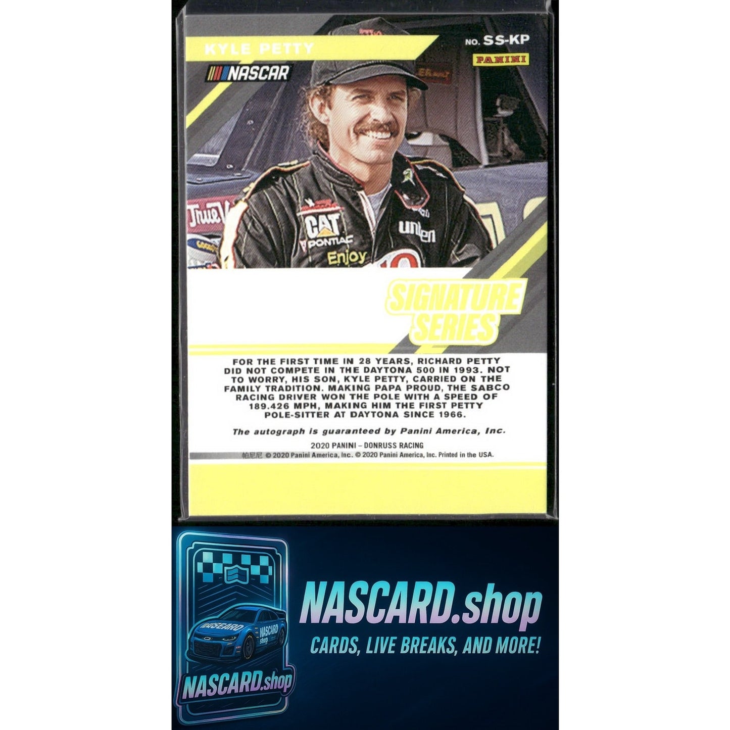 2020 Donruss #SS-KP Kyle Petty Signature Series