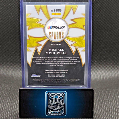2024 Panini Select Racing Sparks Silver Flash Prizm #S-MMD Michael McDowell