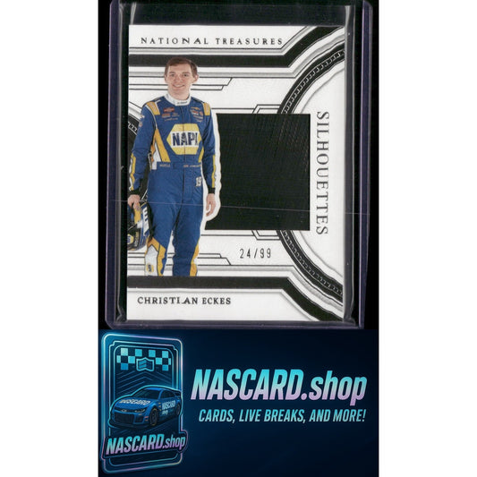 2024 Panini National Treasures #SS-CRK Christian Eckes Silhouettes #/99 - NASCARD.shop