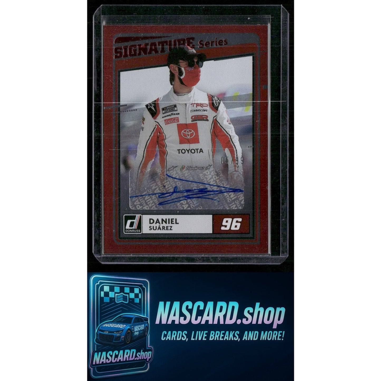 2021 Donruss #SS-DS Daniel Suarez Signature Series Red #/99