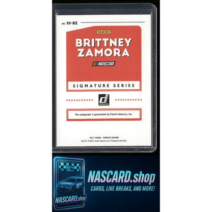 2021 Donruss #SS-BZ Brittney Zamora Signature Series