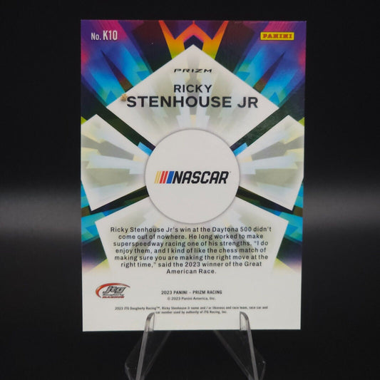 2023 Panini Prizm Kaleidoscopic Ricky Stenhouse Jr. #K10 White Sparkle Prizm