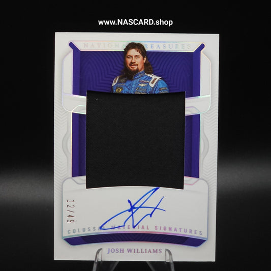 2023 National Treasures Colossal Material Signatures Silver Josh Williams /49