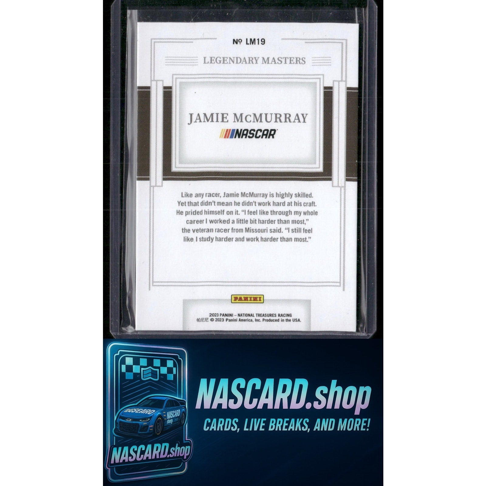 2023 Panini National Treasures #LM19 Jamie McMurray Legendary Masters - NASCARD.shop