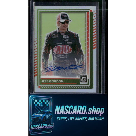 2025 Donruss #15 Jeff Gordon Optic Holo Signatures - NASCARD.shop