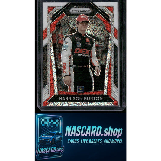 2020 Panini Prizm #36 Harrison Burton White Sparkle Prizm RC