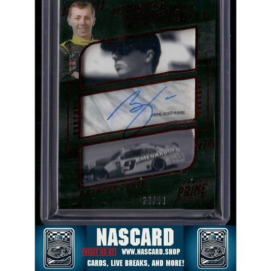 2023 Prime Midnight Shadowbox Signatures Red # #SHA-BJO Brandon Jones #/50
