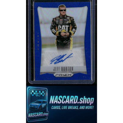 2024 Panini Prizm #TS-JBN Jeff Burton Throwback Signatures Blue #/49 - NASCARD.shop