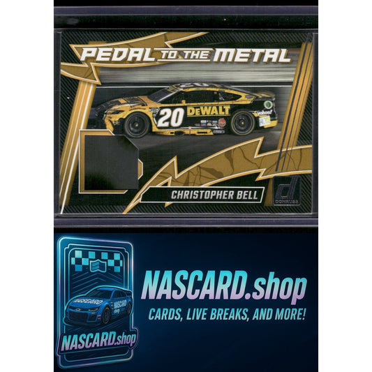 2025 Donruss #PM-CBL Christopher Bell Pedal to the Metal Materials