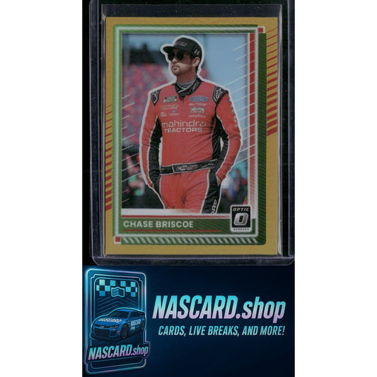 2025 Donruss #22 Chase Briscoe Optic Gold #/10 - NASCARD.shop