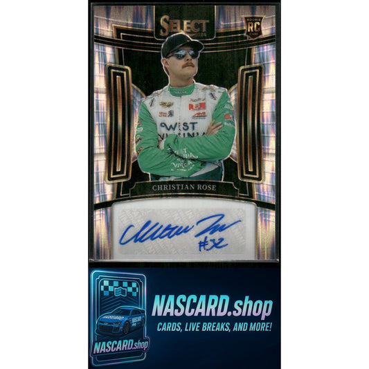 2024 Panini Select #S-CRE Christian Rose Signatures Flash Prizms