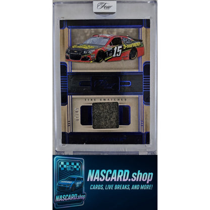 2025 Panini Turn Four #TS-CBR Clint Bowyer Tire Swatches Blue