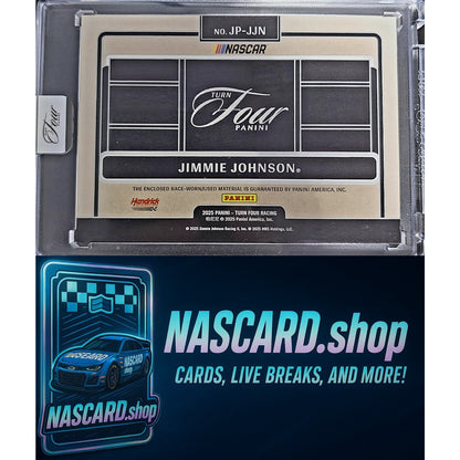2025 Panini Turn Four Racing Jimmie Johnson Jumbo Patches #3/3 Twitter Logo