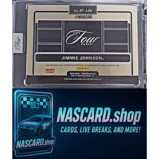 2025 Panini Turn Four Racing Jimmie Johnson Jumbo Patches #3/3 Twitter Logo