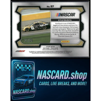 2024 Panini Prizm #57 Kyle Busch Mojo #/25