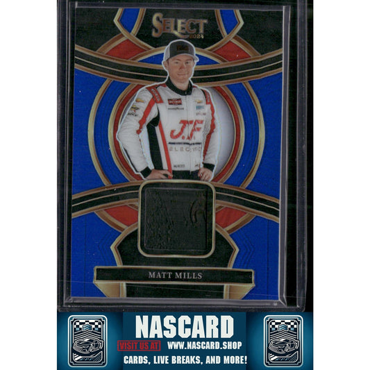 2024 Panini Select #SS-MML Matt Mills Selective Swatches Blue Prizms