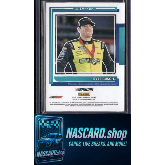 Donruss #SV-KBH Kyle Busch Souvenir Swatches