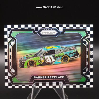 2024 Panini Prizm Racing Rides Checkered Flag Prizm #9 Parker Retzlaff /75 - NASCARD.shop